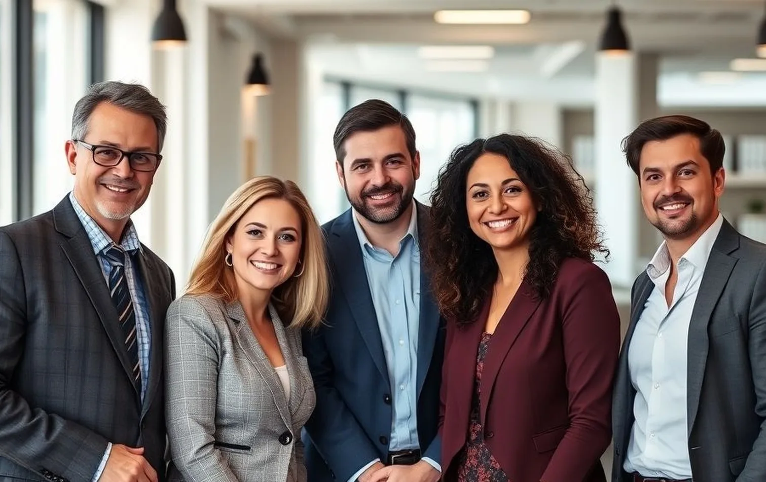 Business team collaboration portrait